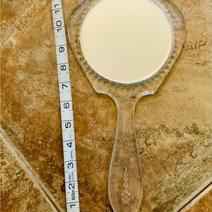 Vintage 1950’s’s lucite Handheld Mirror
